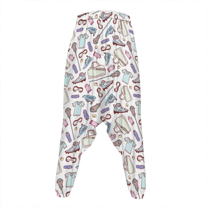 Lacrosse Sport Pattern Print Hammer Pants