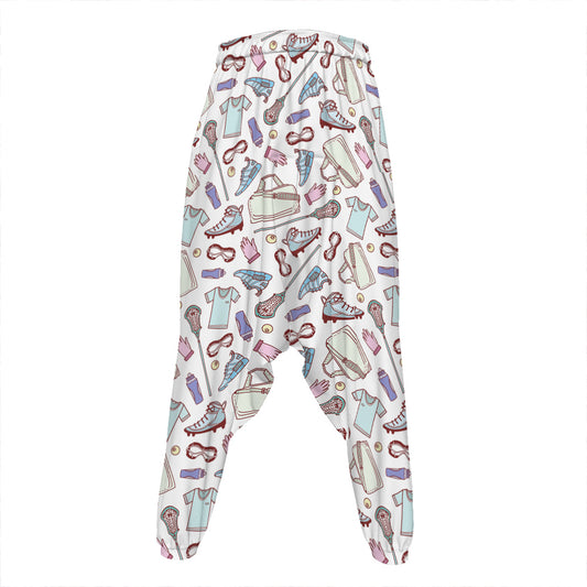 Lacrosse Sport Pattern Print Hammer Pants