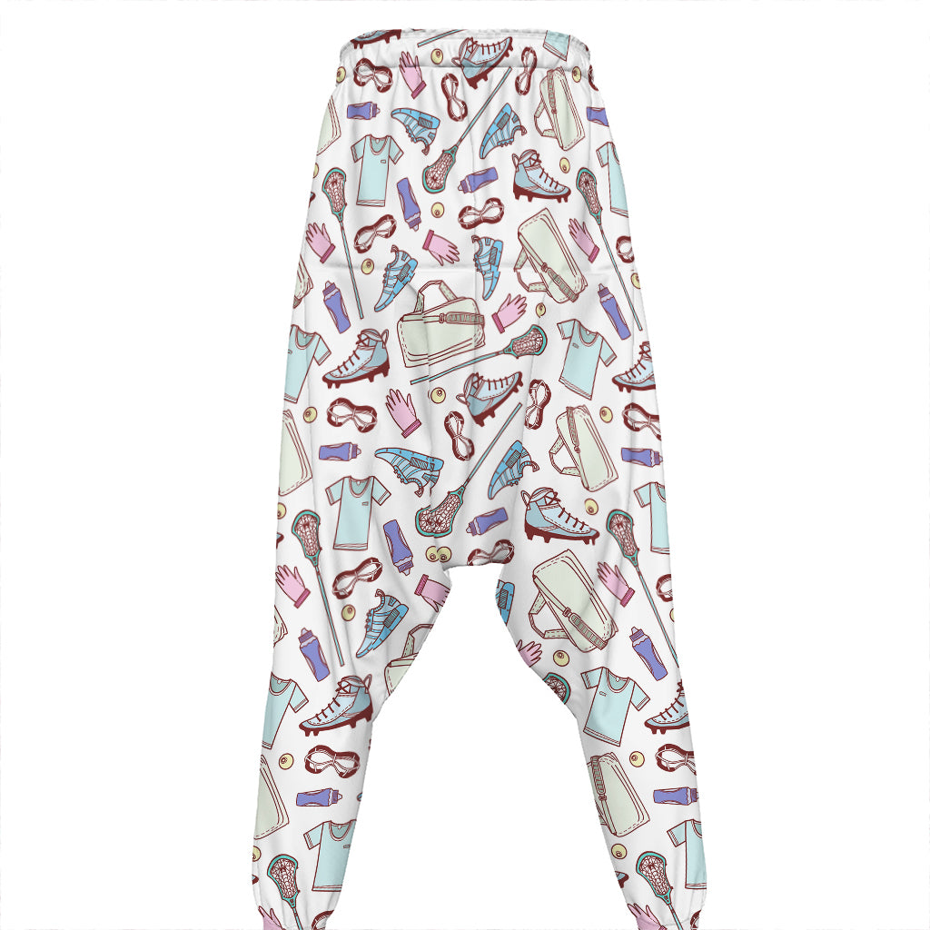 Lacrosse Sport Pattern Print Hammer Pants