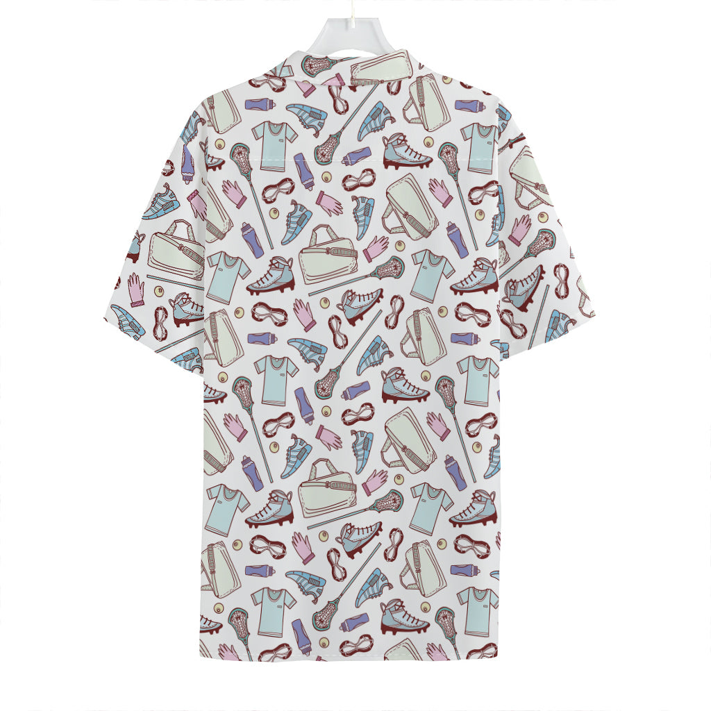 Lacrosse Sport Pattern Print Hawaiian Shirt