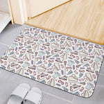 Lacrosse Sport Pattern Print Indoor Door Mat