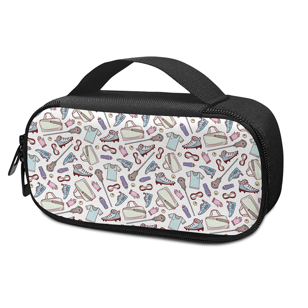 Lacrosse Sport Pattern Print Insulin Cooler Travel Case