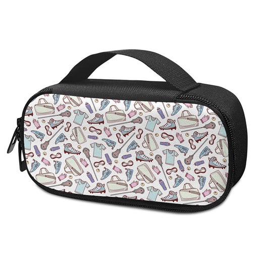 Lacrosse Sport Pattern Print Insulin Cooler Travel Case