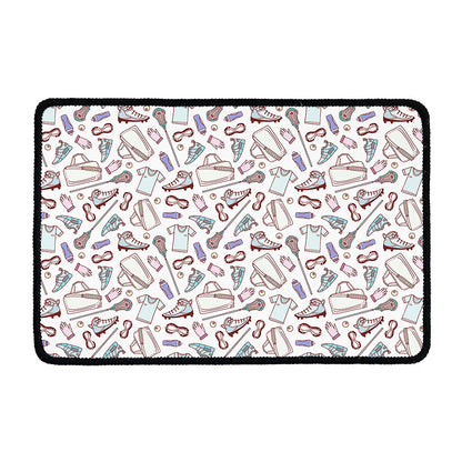 Lacrosse Sport Pattern Print Kitchen Mat