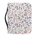 Lacrosse Sport Pattern Print Leather Bible Cover