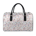 Lacrosse Sport Pattern Print Leather Duffel Bag