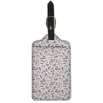 Lacrosse Sport Pattern Print Luggage Tag