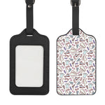 Lacrosse Sport Pattern Print Luggage Tag