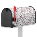 Lacrosse Sport Pattern Print Mailbox Cover