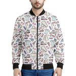 Lacrosse Sport Pattern Print Men's Bomber Jacket