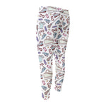 Lacrosse Sport Pattern Print Men's Compression Pants