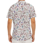 Lacrosse Sport Pattern Print Men's Deep V-Neck Shirt