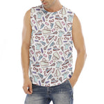 Lacrosse Sport Pattern Print Men's Fitness Tank Top