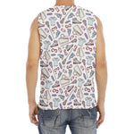 Lacrosse Sport Pattern Print Men's Fitness Tank Top