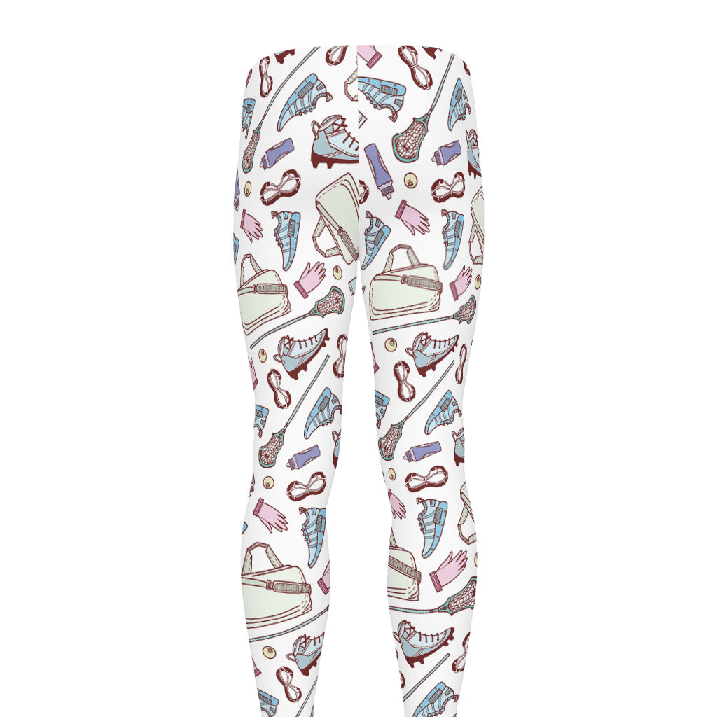 Lacrosse Sport Pattern Print Men's leggings