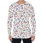 Lacrosse Sport Pattern Print Men's Long Sleeve T-Shirt