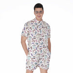 Lacrosse Sport Pattern Print Men's Rompers