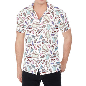 Lacrosse Sport Pattern Print Men's Shirt