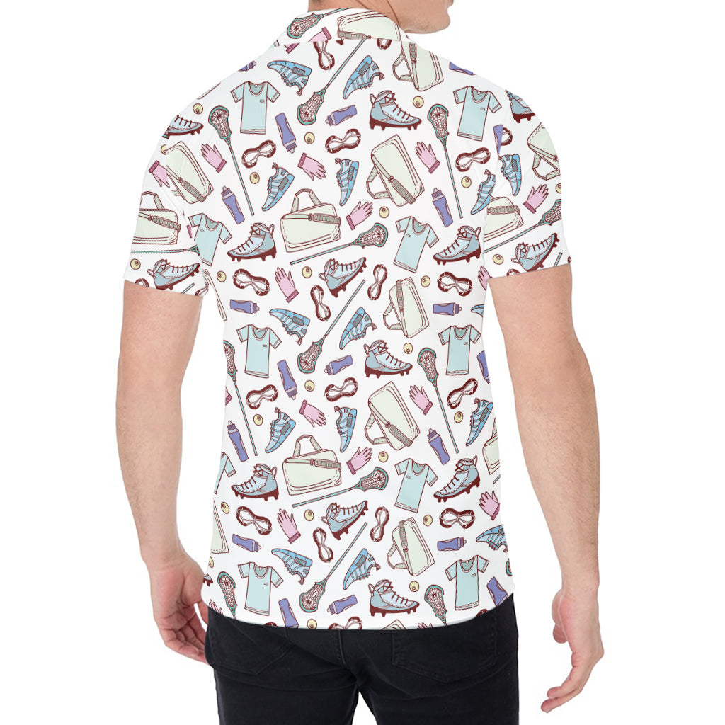 Lacrosse Sport Pattern Print Men's Shirt