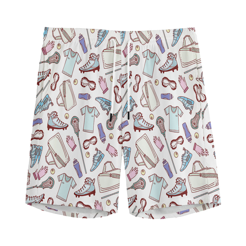 Lacrosse Sport Pattern Print Men's Sports Shorts