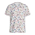 Lacrosse Sport Pattern Print Men's Athletic T-Shirt