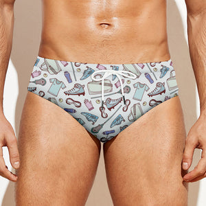 Lacrosse Sport Pattern Print Men's Swim Briefs