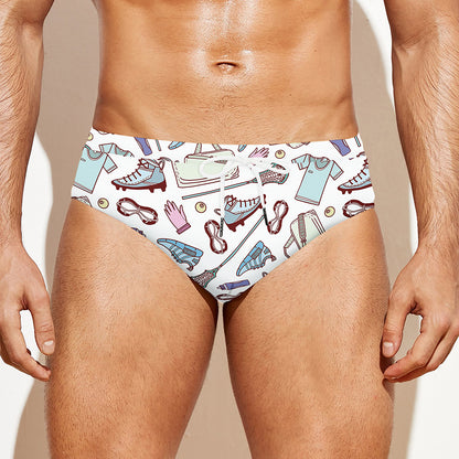 Lacrosse Sport Pattern Print Men's Swim Briefs