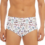 Lacrosse Sport Pattern Print Men's Triangle Swim Briefs