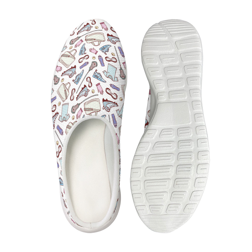 Lacrosse Sport Pattern Print Mesh Casual Shoes