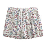 Lacrosse Sport Pattern Print Mesh Shorts