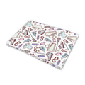 Lacrosse Sport Pattern Print Pet Cooling Mat Cover