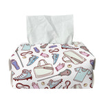 Lacrosse Sport Pattern Print Rectangle Tissue Box Cover