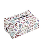 Lacrosse Sport Pattern Print Rectangle Tissue Box Cover