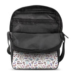 Lacrosse Sport Pattern Print Rectangular Crossbody Bag