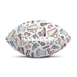 Lacrosse Sport Pattern Print Rugby Ball