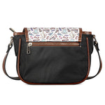Lacrosse Sport Pattern Print Saddle Bag