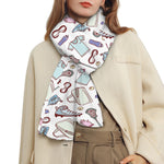Lacrosse Sport Pattern Print Scarf