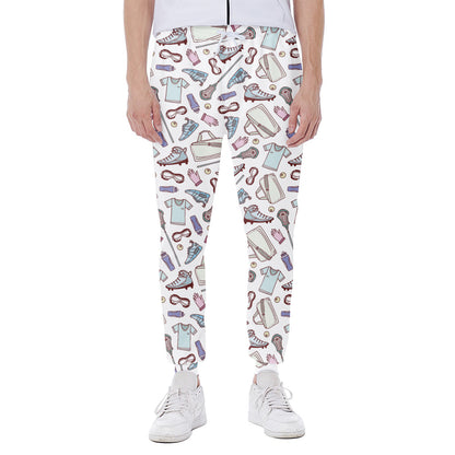 Lacrosse Sport Pattern Print Scuba Joggers