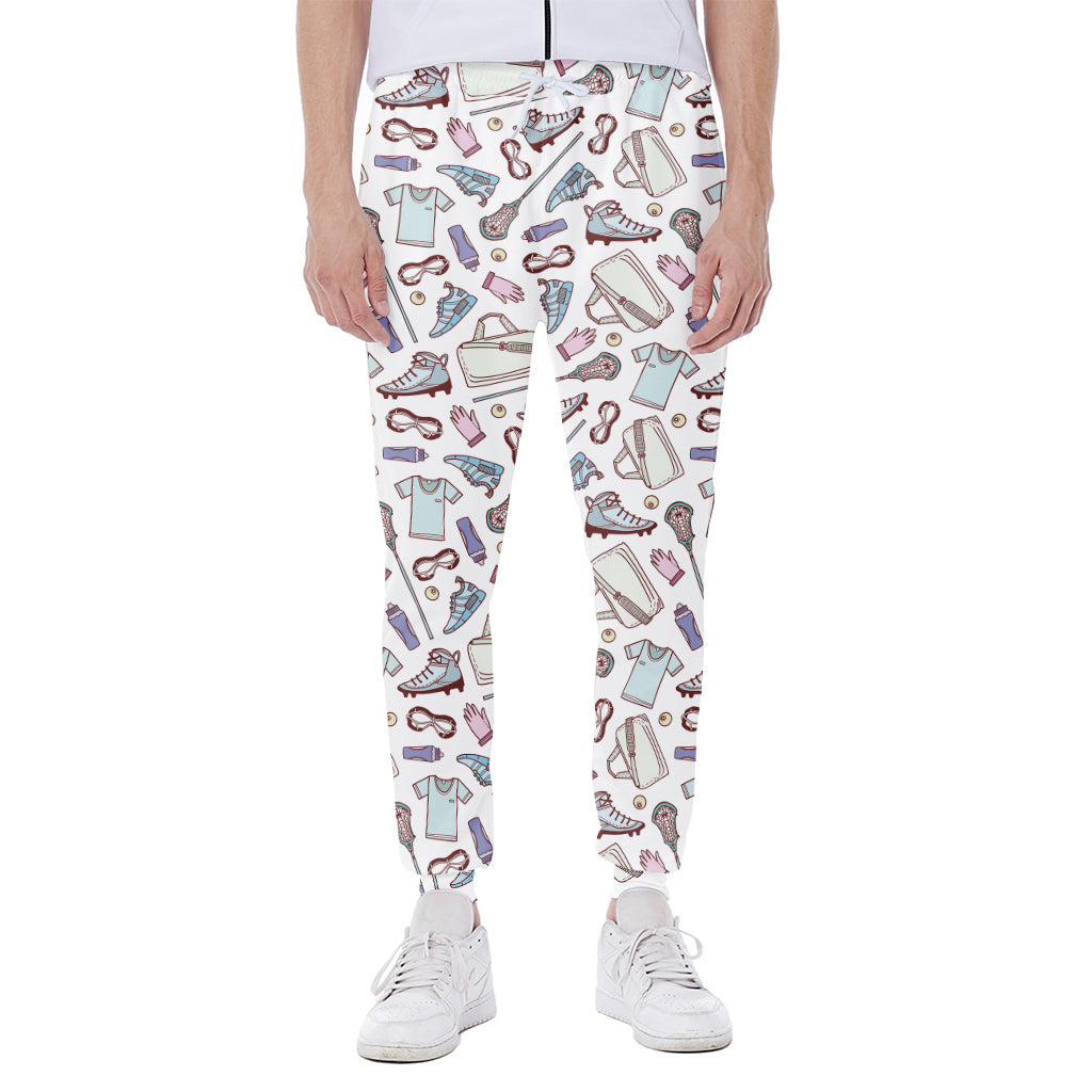 Lacrosse Sport Pattern Print Scuba Joggers