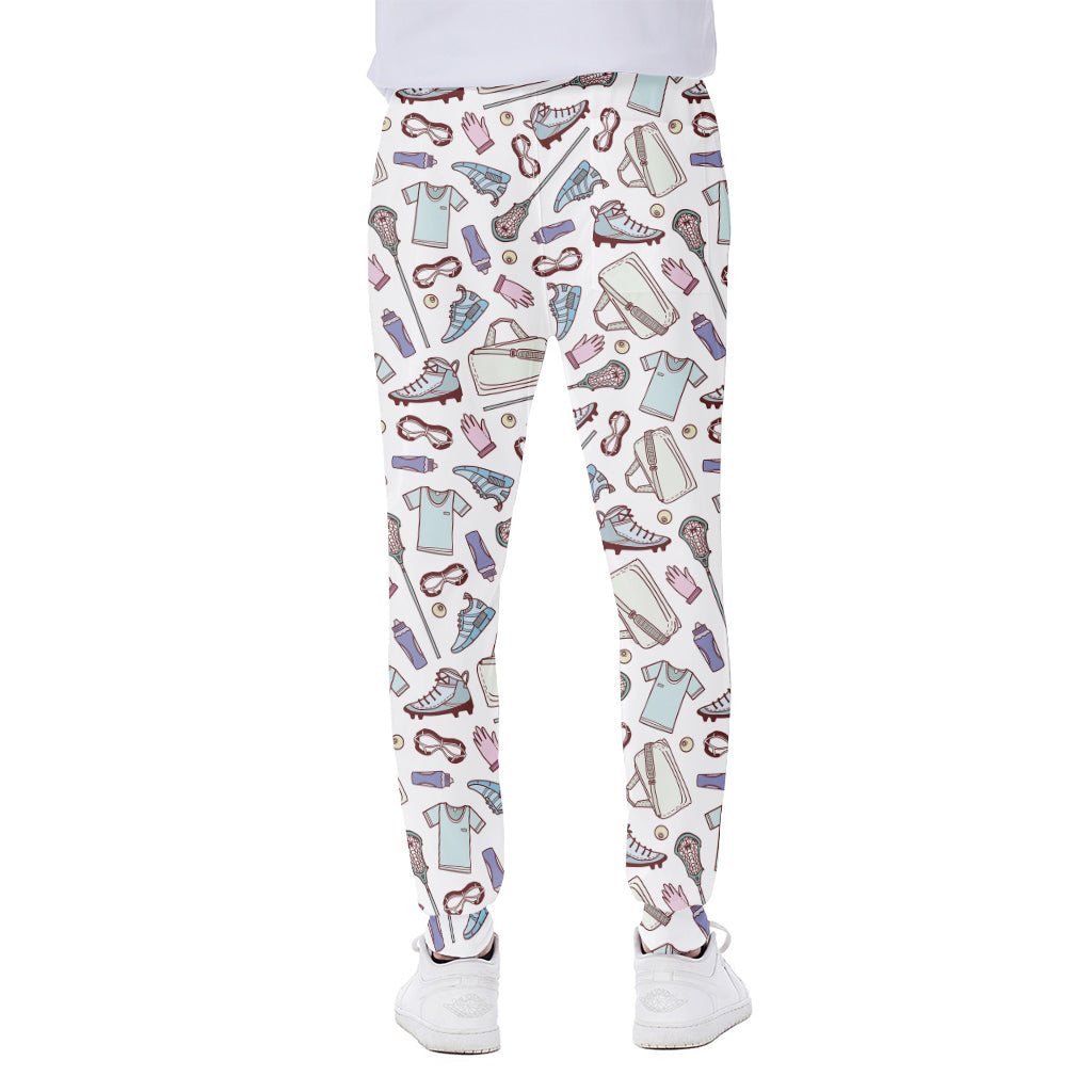 Lacrosse Sport Pattern Print Scuba Joggers