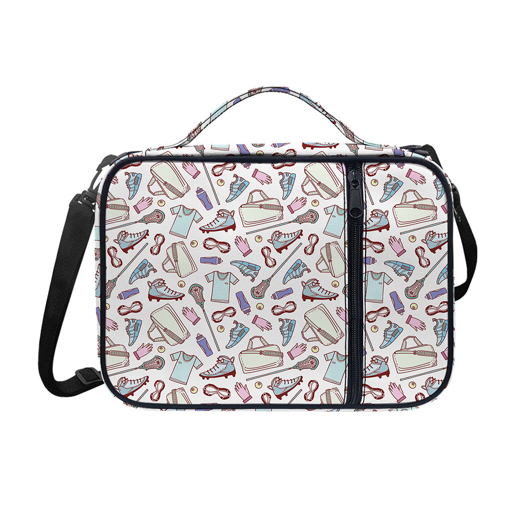 Lacrosse Sport Pattern Print Shoulder Strap Bible Bag