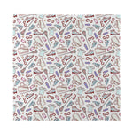 Lacrosse Sport Pattern Print Silk Bandana