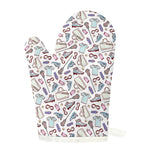 Lacrosse Sport Pattern Print Single Oven Mitt