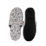 Lacrosse Sport Pattern Print Slippers