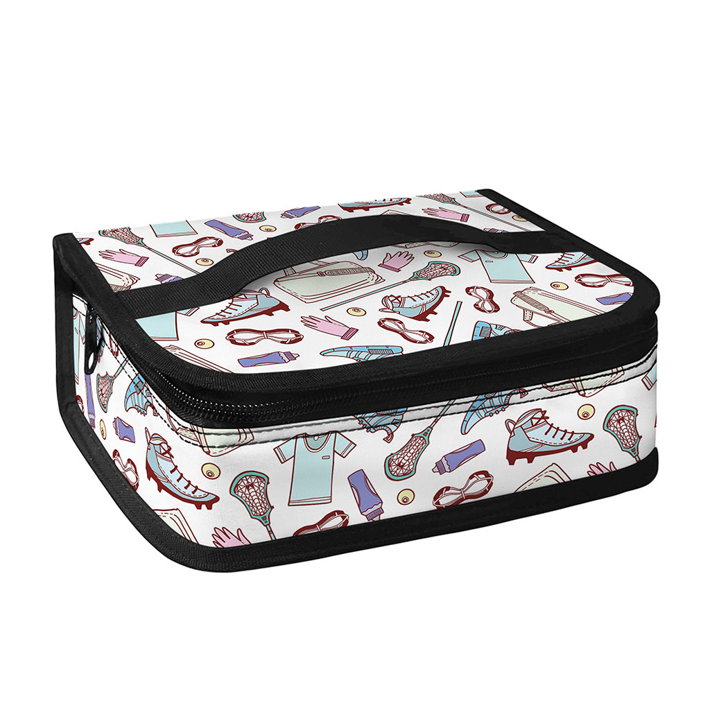 Lacrosse Sport Pattern Print Small Lunch Bag