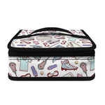 Lacrosse Sport Pattern Print Small Lunch Bag