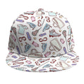 Lacrosse Sport Pattern Print Snapback Cap