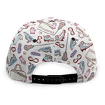 Lacrosse Sport Pattern Print Snapback Cap