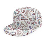 Lacrosse Sport Pattern Print Snapback Cap