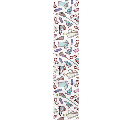 Lacrosse Sport Pattern Print Table Runner